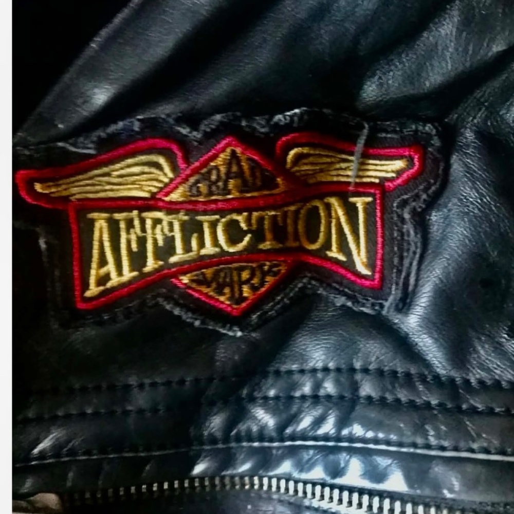 Affliction jacket leather - Picture 2 of 3